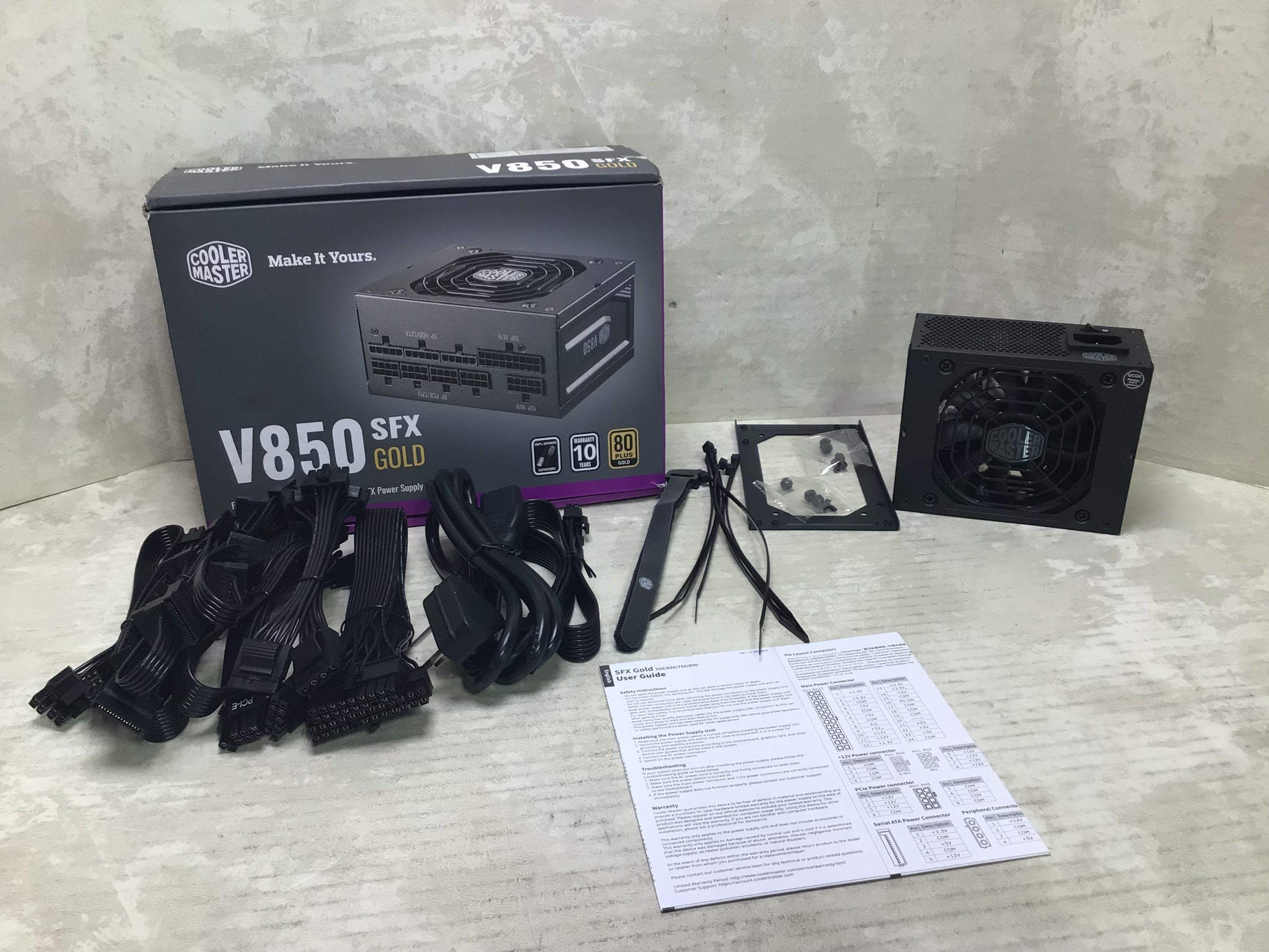 Cooler Master V850 SFX Gold Full Modular 850W 80+ Gold Efficiency Power Supply (7694609973486)